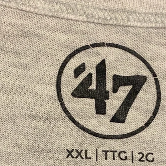 Baltimore Orioles ‘47 Heather Gray Walk Tall Franklin T-Shirt Men’s XXL - Picture 2 of 4